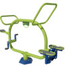 Kinderfitnesstoestel - combi de Bicycle + Stepper 3 De Bicycle - Stepper combinatie. Een buiten fitness toestel voor 2 kinderen tegelijk. Een aanwinst voor uw sportief schoolplein en slechts 1 van onze vele mogelijkheden als het om kinderfitnesstoestellen voor de buitenruimte gaat.